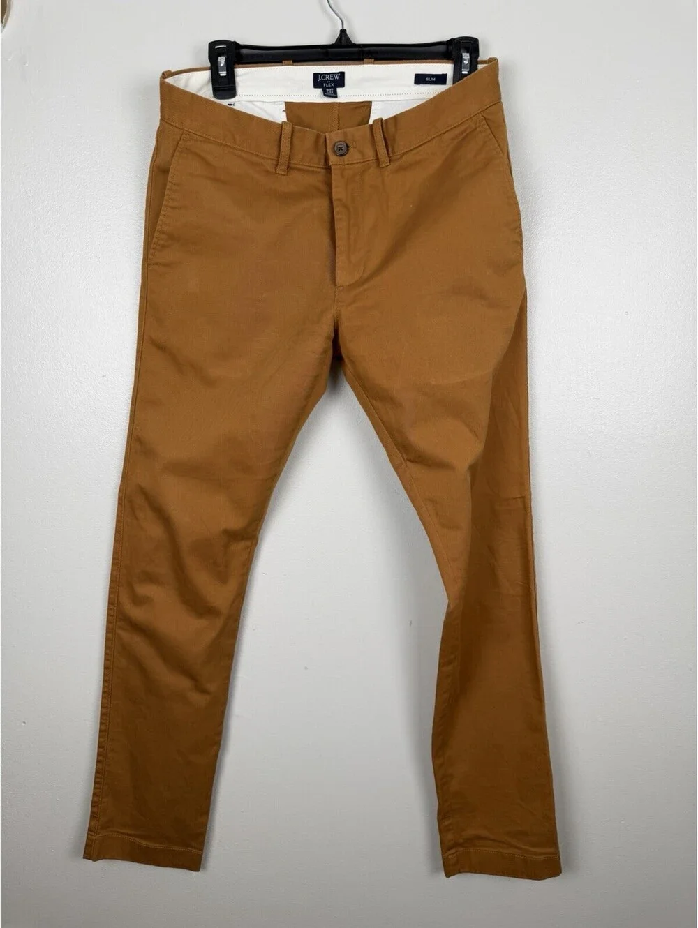 J. Crew Flex Slim Fit Chino Pants Men’s 30x32 Brown Khaki Stretch Casual